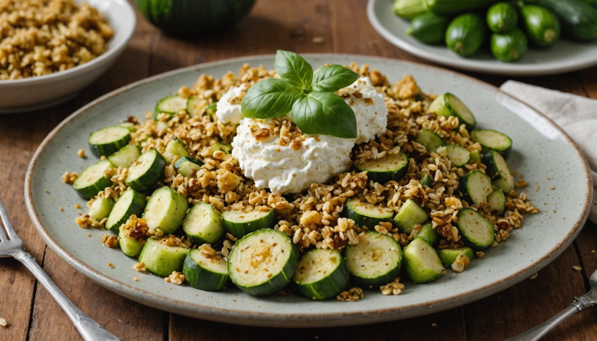 crumble de courgettes chevre